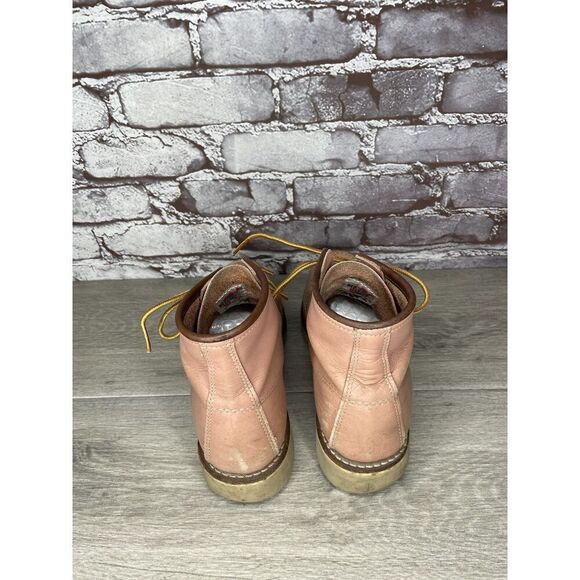 Red Wing 3387 Rose Pink Leather Lace Up Work Boots Women's Sz 8M US/38.5EU USA - Picture 4 of 16